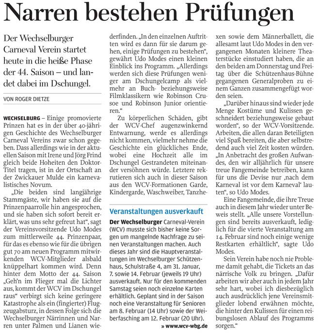 2015 01 24 zum Fasching in Wechselburg