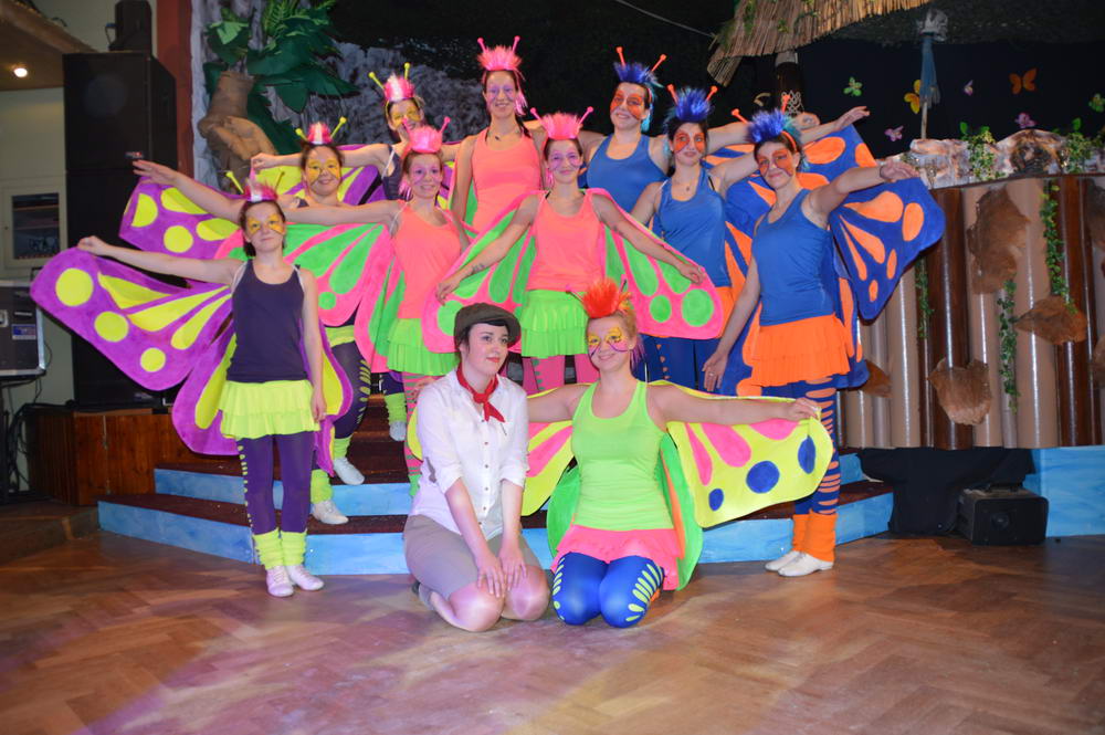 Garde als Schmetterlinge